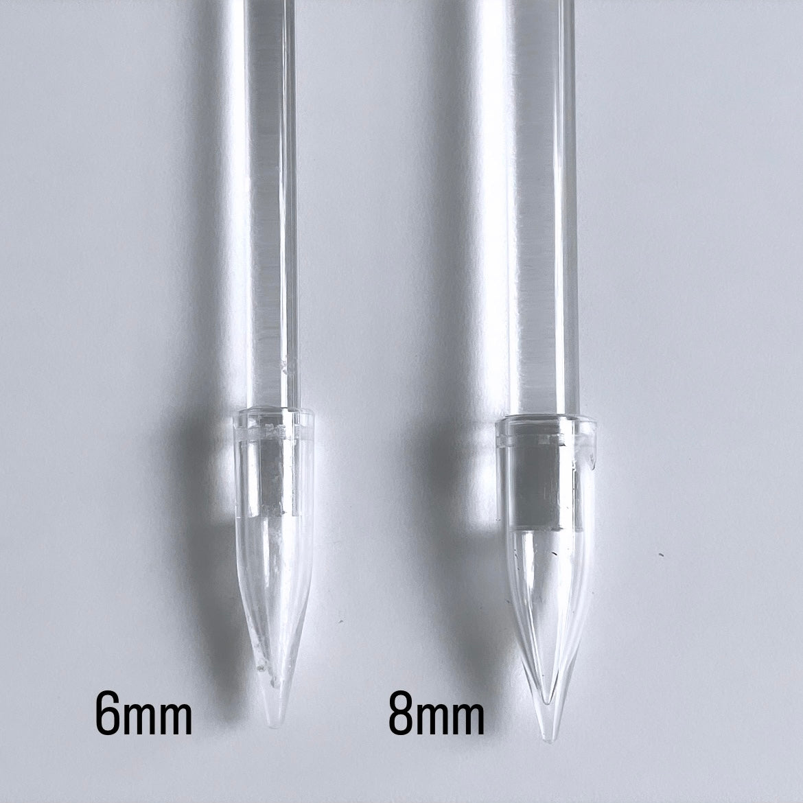 アクリル支柱6mmと8mm