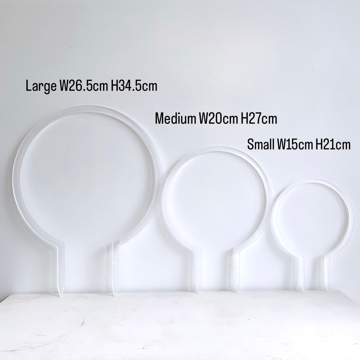 アクリルラウンドトレリス サイズ